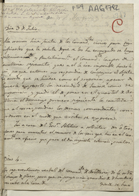 Diario llevado en Mendoza por O'Higgins del 3 al 31 de julio mientras San Martín se hallaba en Córdoba a donde había ido a verse con Puyrredon